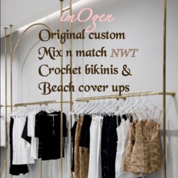 Custom ordered mix and match crochet hand made swim suits +coverups LIKE TO SAVE